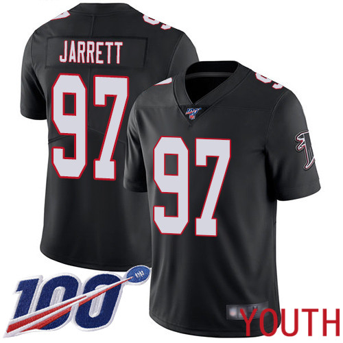 Atlanta Falcons Limited Black Youth Grady Jarrett Alternate Jersey NFL Football #97 100th Season Vapor Untouchable->youth nfl jersey->Youth Jersey